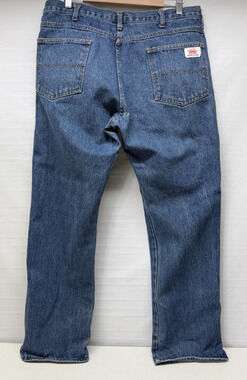Vintage Round House American Made Regular Fit 5-Pocket Blue Jeans Mens 36x30